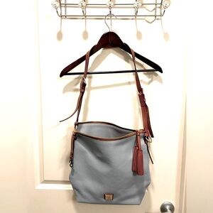 Dooney & Bourke Crossbody Bag Blue/Brown NWOT